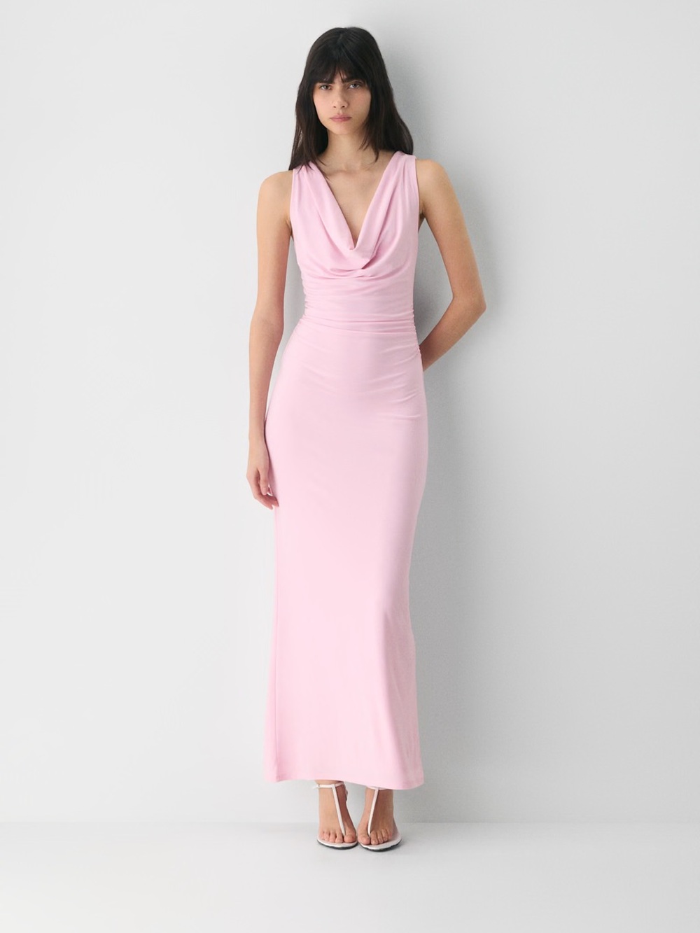 Aritzia TEN Pink Maxi Dress Size M